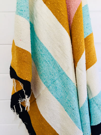 Ohana Throw Blanket - Handwoven - Beach Towel - Mexican Blanket