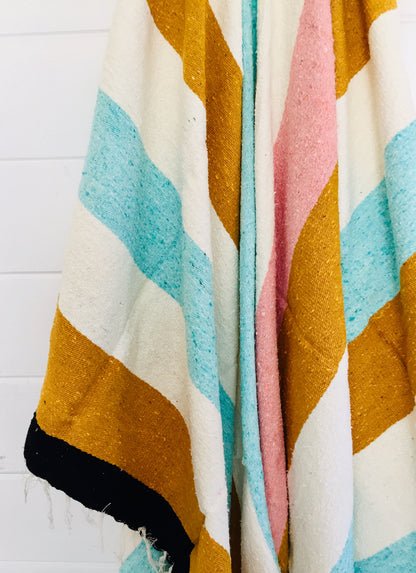 Ohana Throw Blanket - Handwoven - Beach Towel - Mexican Blanket