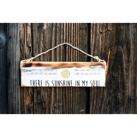 There Is Sunshine In My Soul Beach Sign - Beach & Trendy- Wood Sign